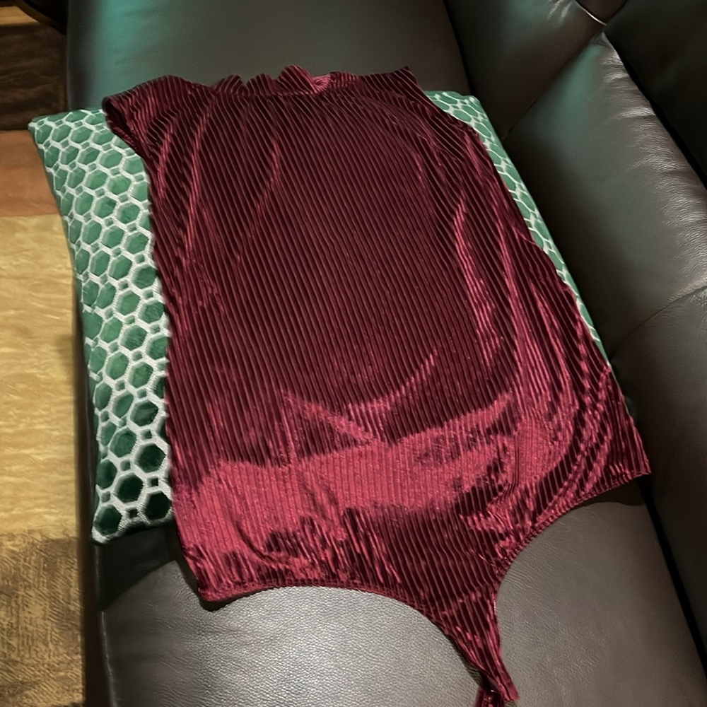 NWT, burgundy bodysuit.  By New York and Company. Size XXL.